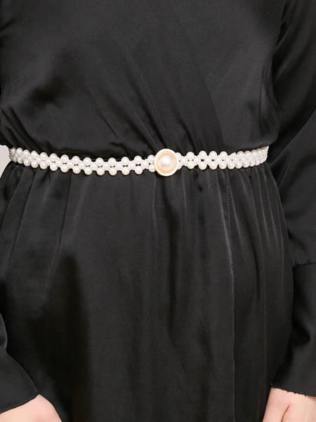 Ceinture élastique pour femmes avec perles
