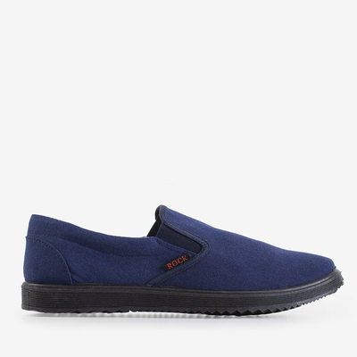 OUTLET Chaussures de sport homme bleu marine à enfiler Fenrir - Footwear