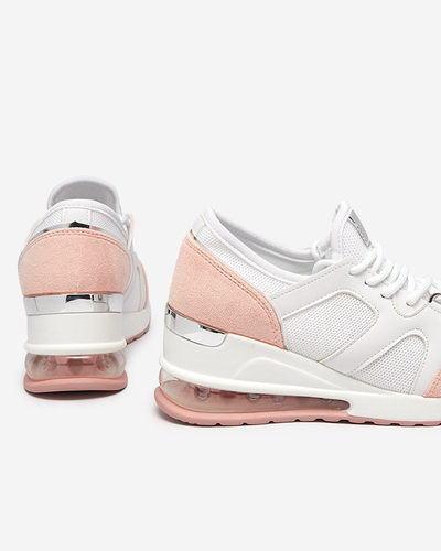 Baskets blanches et roses pour femmes sur un coin intérieur Fifitys - Footwear