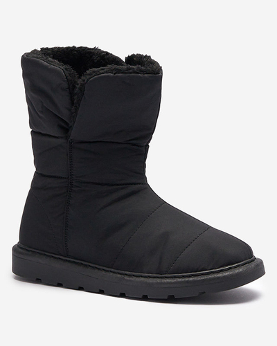 Luna Elegante Bottines d'Hiver Noires