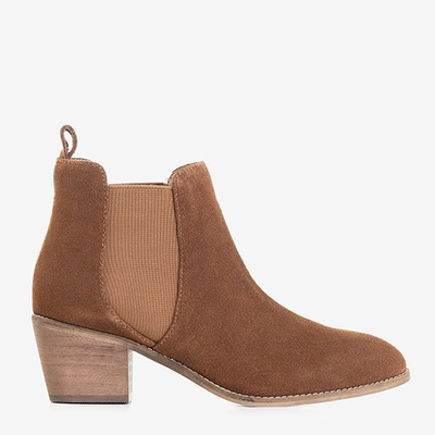 Bottines chelsea marron pour femmes sur le poteau Esoro - Footwear