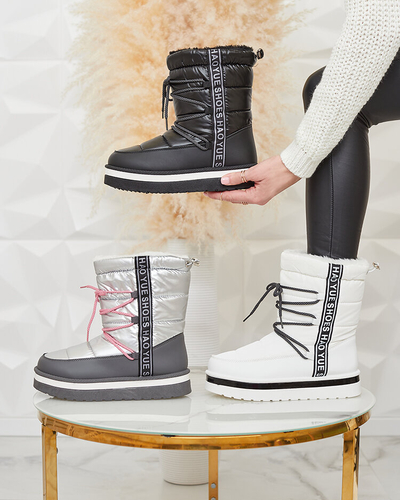 Royalfashion Noir Bottes de neige pour femmes Gepanden