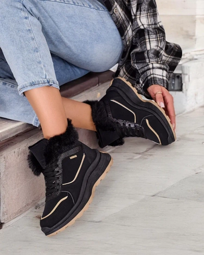 Royalfashion Baskets chauffantes pour femme avec fourrure Mofell