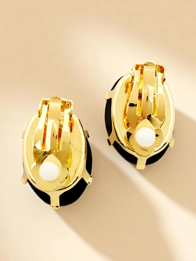 Boucles d'oreilles à clip pour femmes Royalfashion avec cristal