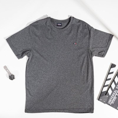T-shirt en coton gris foncé pour homme - Vêtements