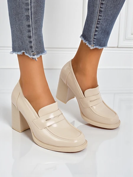 Royalfashion Mocassins pour femmes à talons Minerva