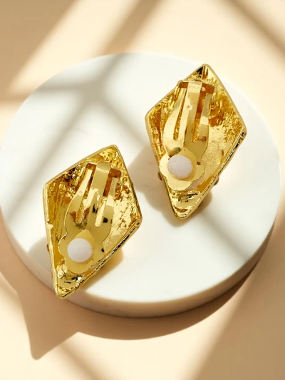 Royalfashion Boucles d'oreilles à clip pour femme avec zirconium cubique