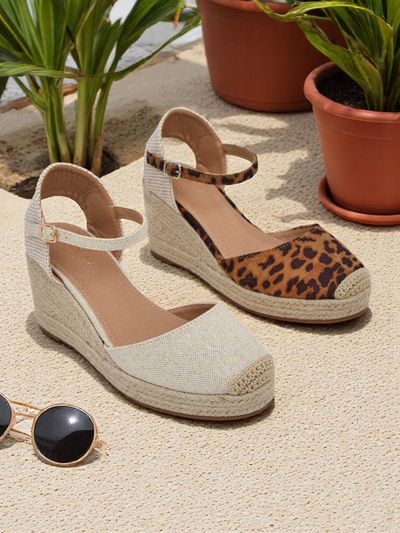 Sandales compensées pour femmes Callista Royalfashion beige cuir écologique