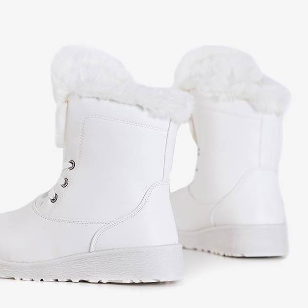 OUTLET Bottes de neige blanches pour femmes avec fourrure Cool Breeze - Footwear