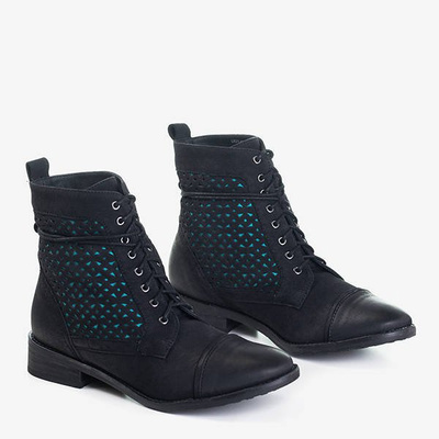 Bottes noires avec une tige ajourée Mistral - Footwear