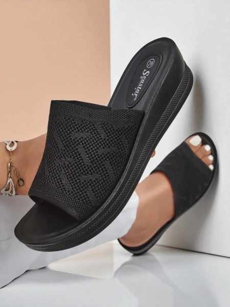 Royalfashion Sandales compensées basses pour femme Elara