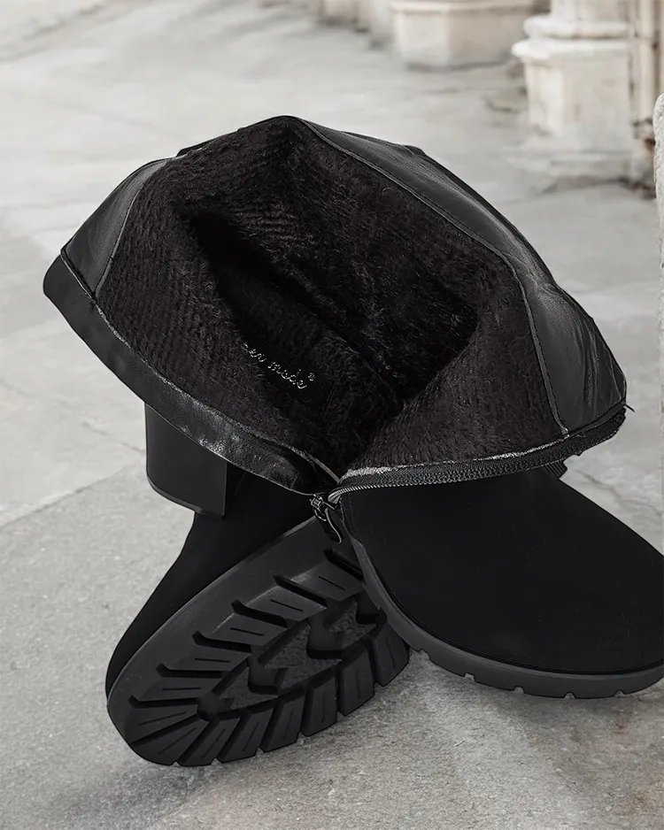 Bottines à talon compensé pour femmes Royalfashion Effe