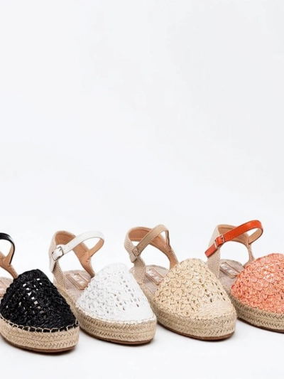 Espadrilles femme orange avec ajouré Triumf - Footwear