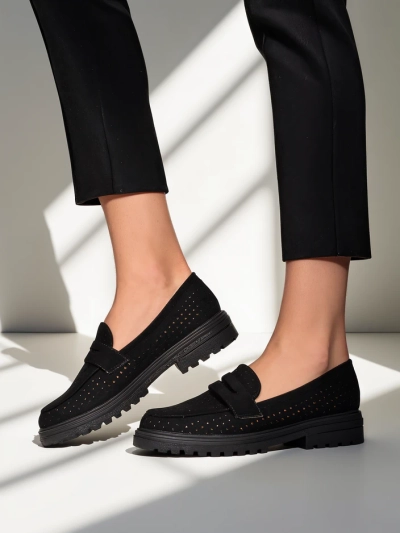 Royalfashion Mocassins perforés pour femmes Filoz