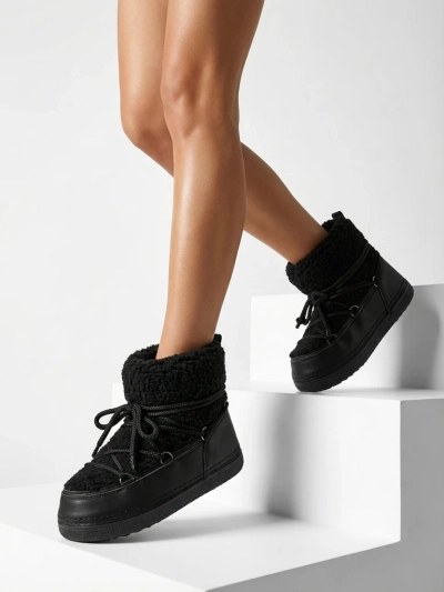 Bottes de neige pour femmes avec peau de mouton Uvella