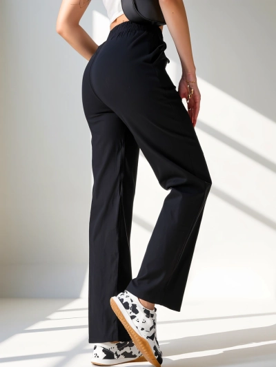 Pantalon large femme Royalfashion en tissu avec coton