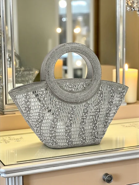 Petit sac à main pour femmes avec des zircons Sparkle Queen