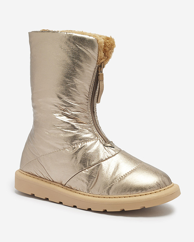 Pink-gold chaussures pour femmes a'la bottes de neige Tirigga- Footwear