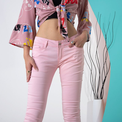Pantalon rose pour femme - Vêtements