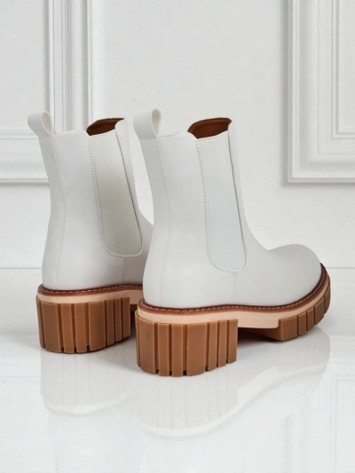 Bottines à talon bloc en nubuck écologique Amber Walk