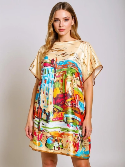 Paréo Melodia Venezia by Royalfashion – paréo coloré jusqu'aux genoux en polyester