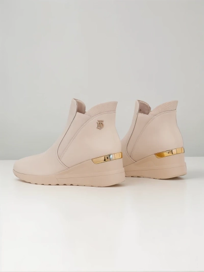 Royalfashion Bottines à talon compensé pour femmes Zaficoles