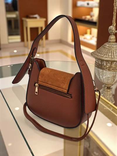 Petit sac à main pour femme en cuir écologique Golden Whisper