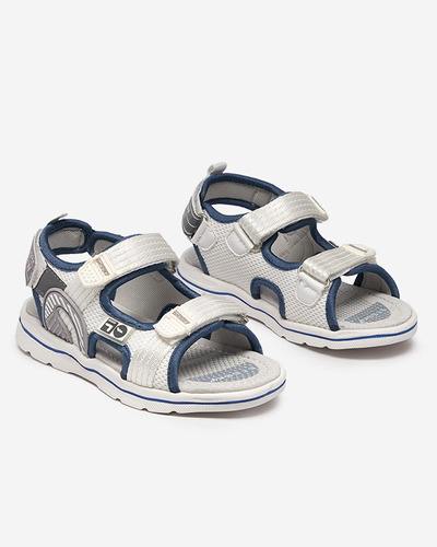 Sandales blanches pour enfants avec patchs Kiteks - Footwear