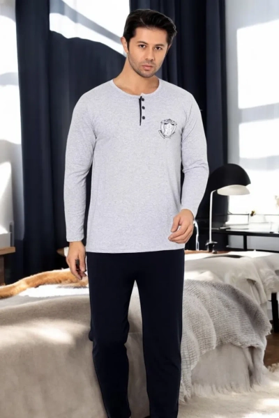 Pyjamas en coton pour hommes Royalfashion