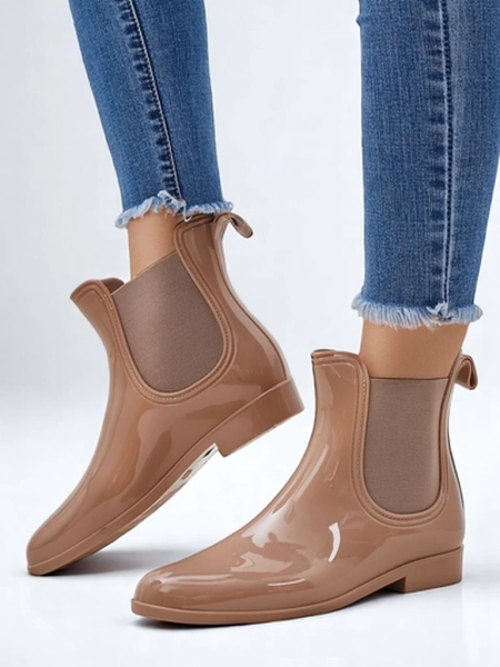 Bottes en caoutchouc laquées Royalfashion pour femmes Seris