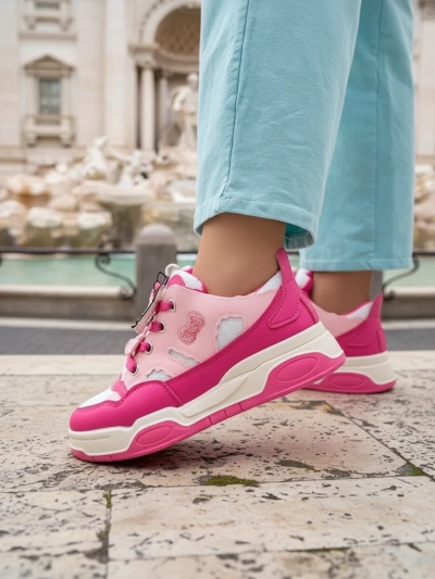 Royalfashion Baskets de sport pour femmes sur semelles épaisses Velocity