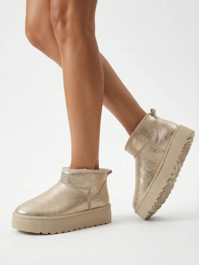 Royalfashion Bottes de neige à plateforme pour femmes a'la Dagodo