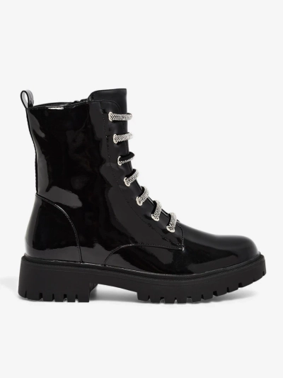 Bottines vernies à lacets pour femmes Velmini