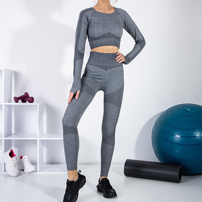 Ensemble de sport 2 pièces gris foncé - Vêtements