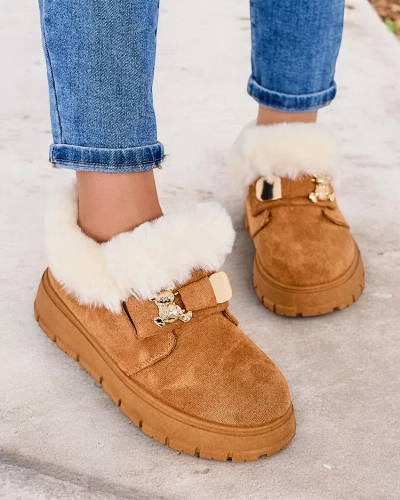 Royalfashion Bottes courtes pour femmes a'la bottes de neige Dobis