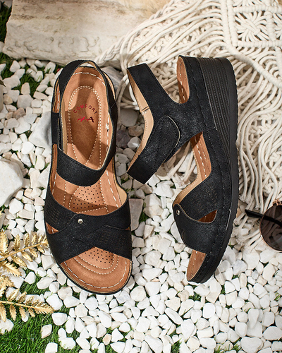 Royalfashion Sandales à talons bas Obbiave pour femme