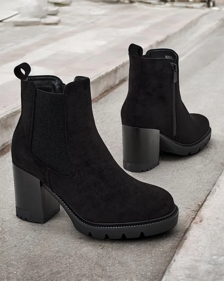 Royalfashion Bottes à talon aiguille Timoxo pour femme