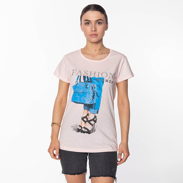 T-shirt femme Powder avec imprimé FASHION-Clothing