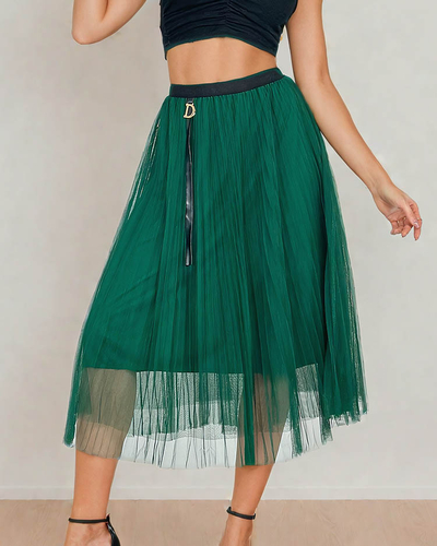 Royalfashion Jupe midi double épaisseur pour femme