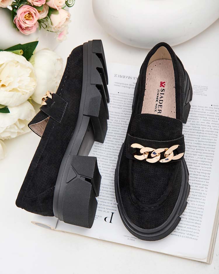 Royalfashion Mocassins en éco-suède avec embellissement Zaffix