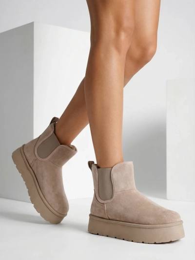 Royalfashion Bottes courtes Nomas a'la bottes de neige pour femmes