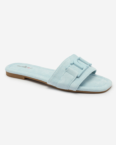Royalfashion Tongs femme bleu avec boucle Rydr