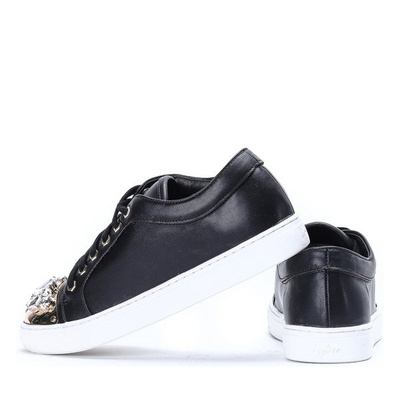 Sneakers noires avec zircone cubique sur la pointe Lilly - Footwear