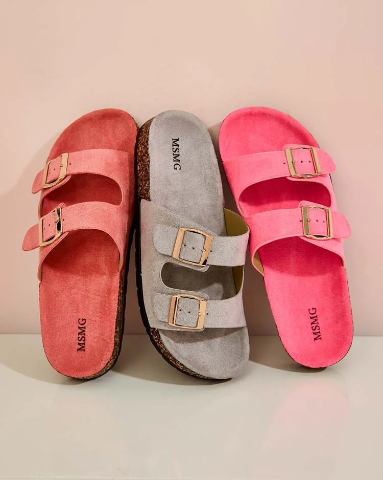 Royalfashion Tongs femme à boucles Foumy