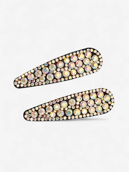 Royalfashion Barrette avec strass Crystal Sparky