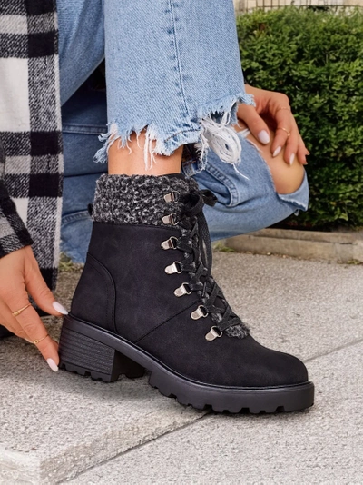 Royalfashion Bottes trapper pour femmes Sawoli