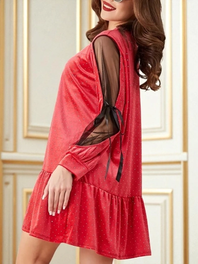 Robe en velours pour femmes Royalfashion