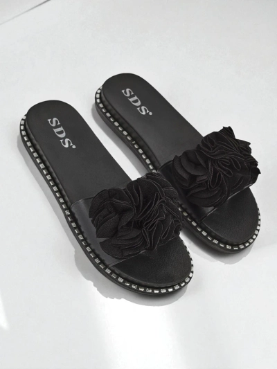 Royalfashion Mules plates pour femmes Flora Verde