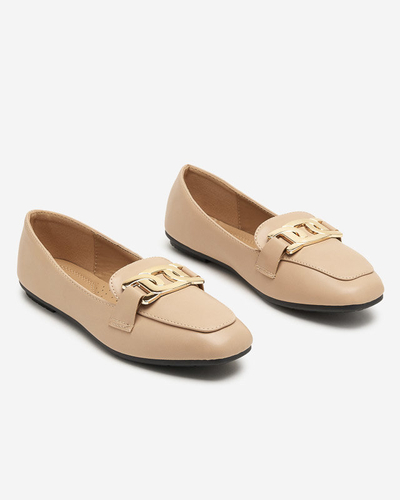 OUTLET Mocassins nude femme Melukia - Footwear