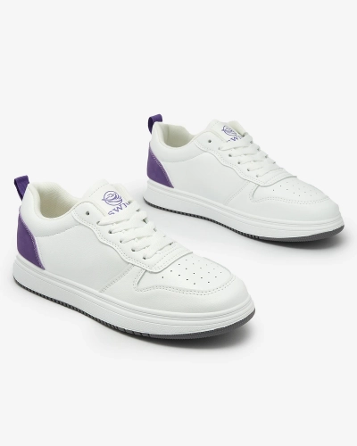 Royalfashion Chaussures de sport Colorburst Classics blanches et violettes